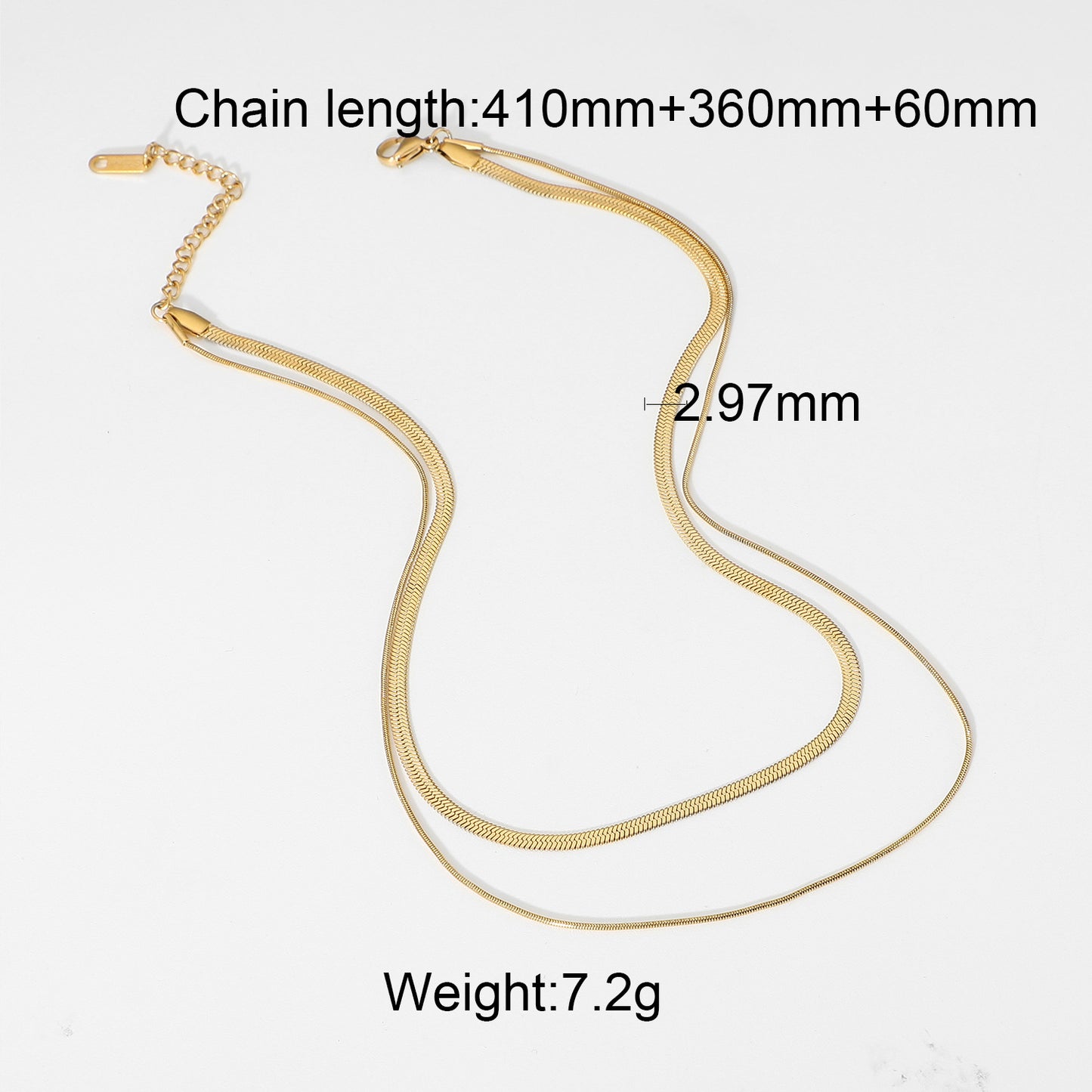 18K Gold Vintage Simple Cuban Chain Design Versatile Necklace